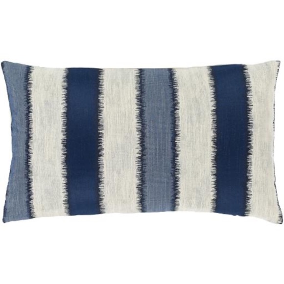 NWT 3 Surya Pillow Covers Blue Stripe - Picture 1 of 13